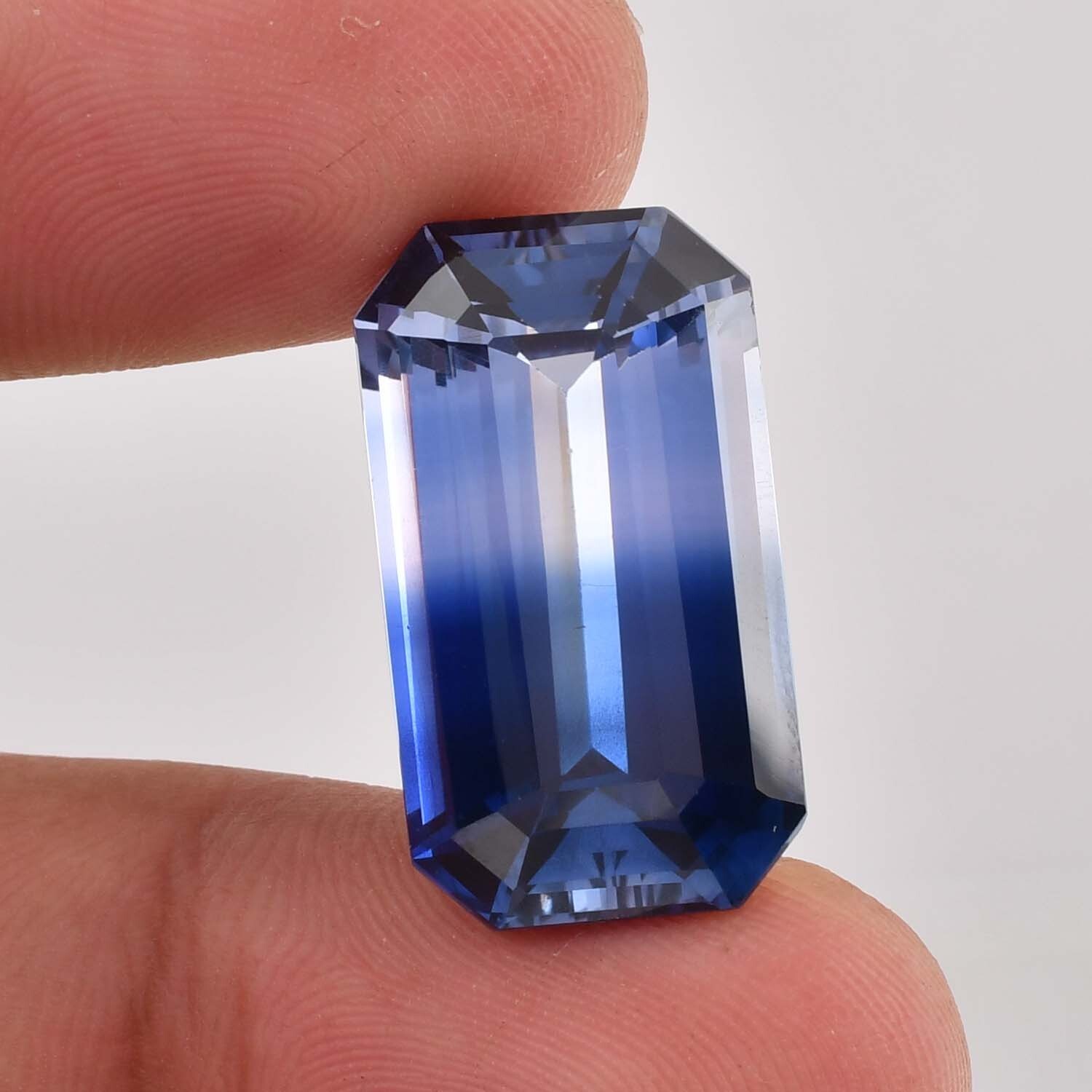 24 x 14 MM Natural Ceylon Blue Sapphire Loose Gemstone 33.30 Ct (GIT) Certified