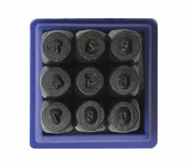 1/16″ 1.5 MM Letter Number Punch Stamp Metal Steel Gold Silver 36 Piece Set