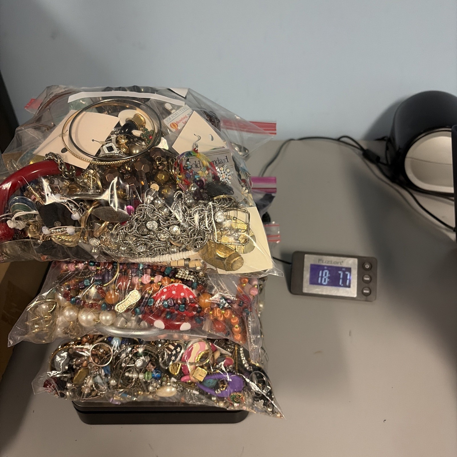 18 LB lot of vintage to now costume jewelry for parts & repair & Other Items