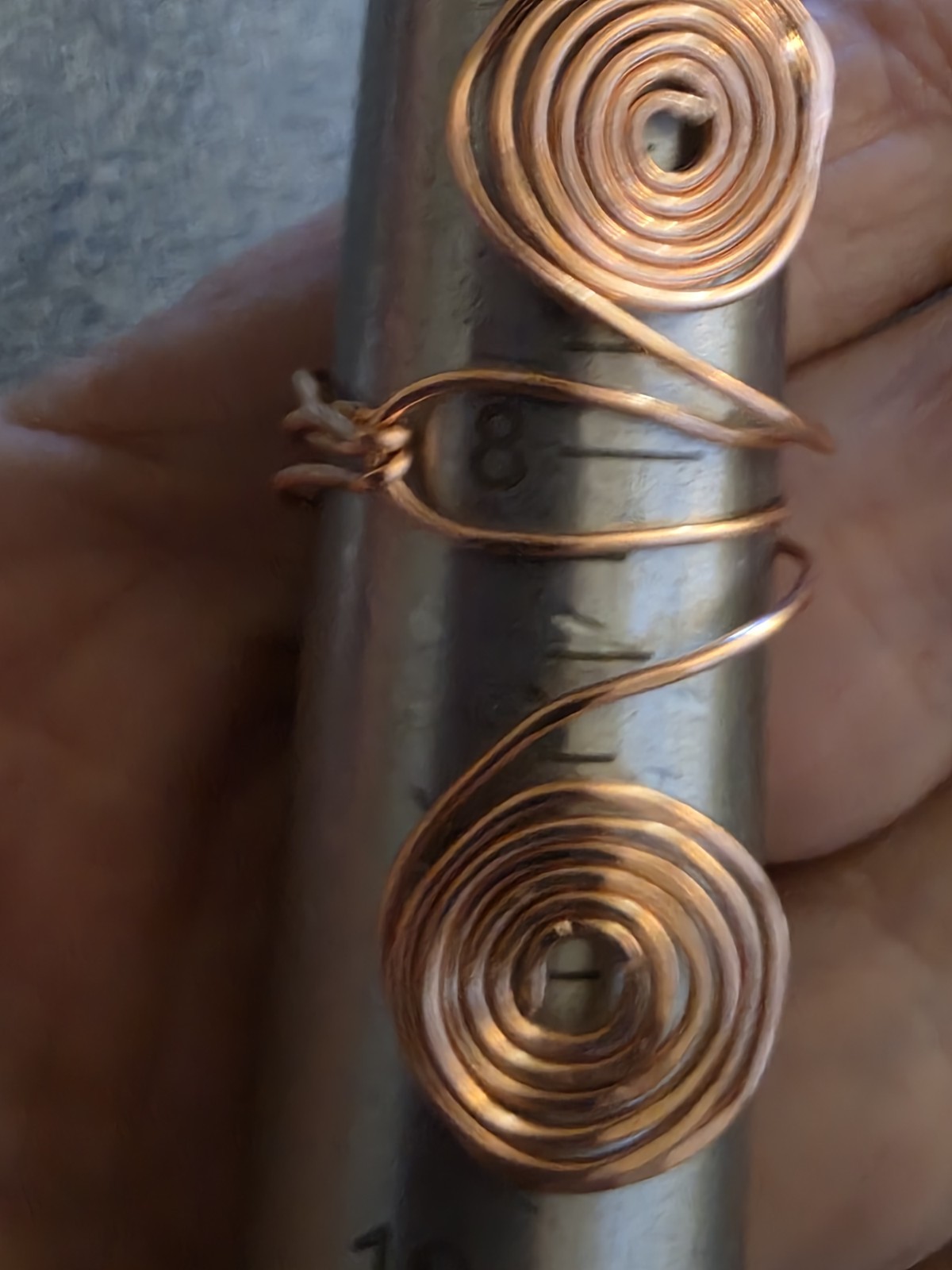 USA Mined Copper Hand Crafted Ring ~Healing Effects of 99.9% Copper Size 8 1/2