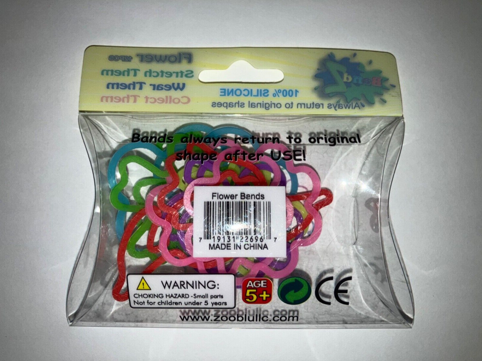 Silly Bandz 24 Flowers and Insect Shapes Elastic Bracelets 2 12 Packs BRAND NEW