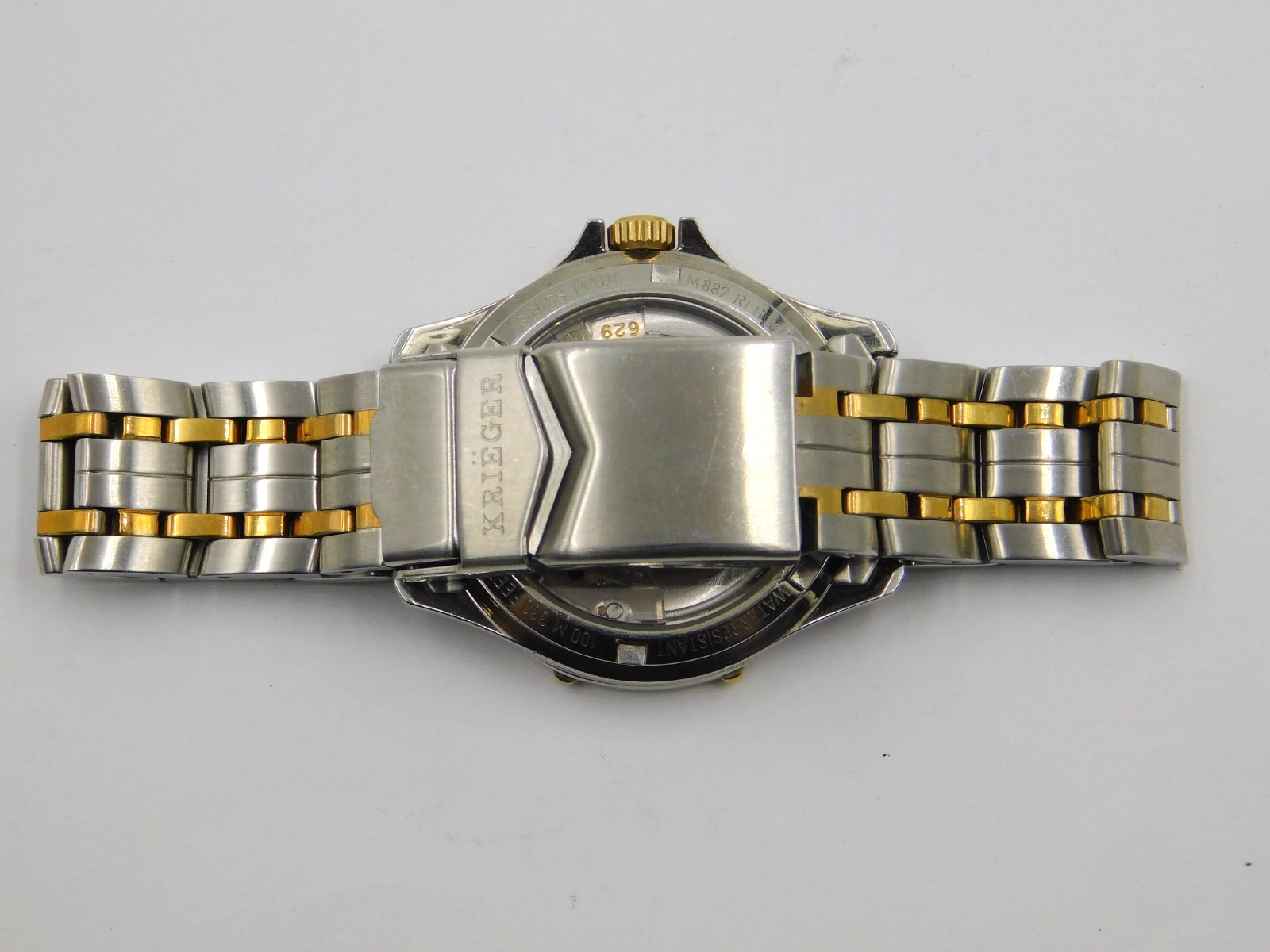 Krieger M882 Cal. 1629 21j Mens Swiss Automatic Chrono Wrist Watch