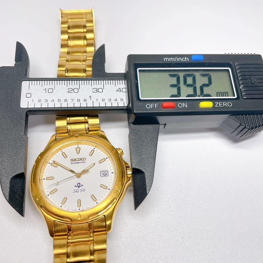 SEIKO KINETIC SQ50 Gold Men’s Watch 172