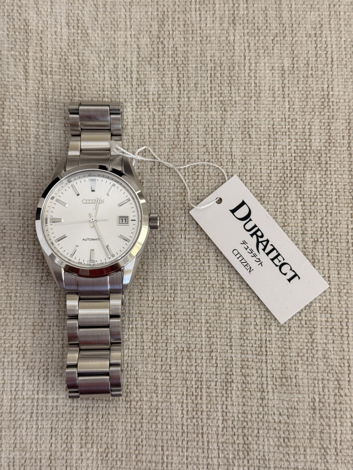 Citizen NB1050-59A 38mm JDM Men’s Watch, Silver/White, Brand New