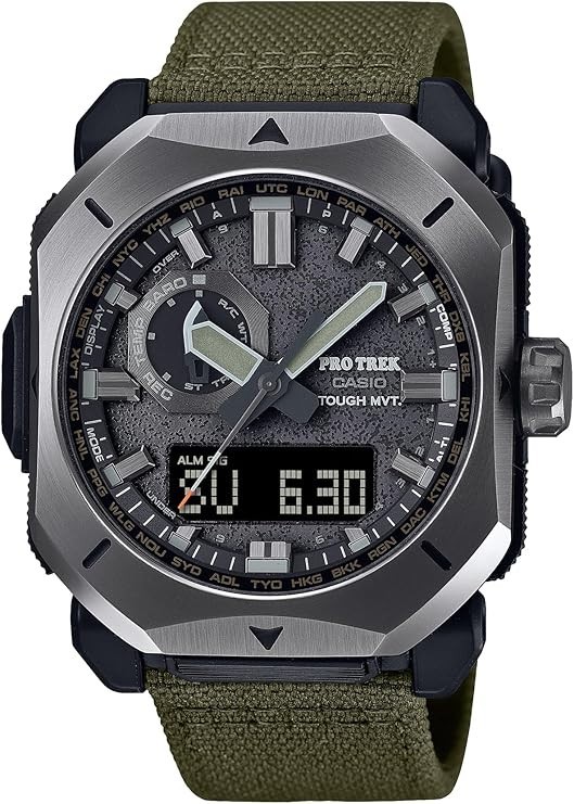 CASIO PRO TREK Men Watch PRW-6900YB-3JF CORDURA Band Radio Solar Analog Digital