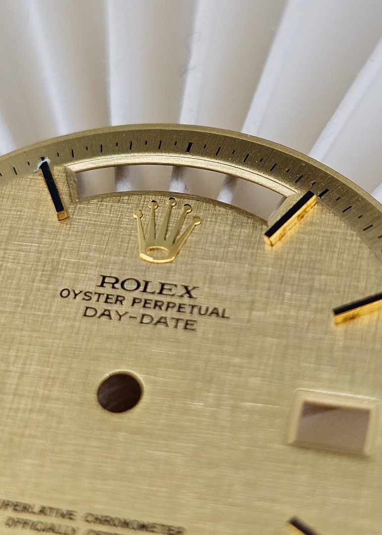 Rolex Golden Tapestries Day-Date Dial, No Trizium xRef. 1803, Plastic Glass