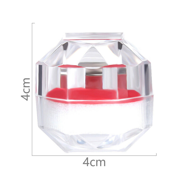 Wholesale 1/5/10/20Pcs Plastic Clear Crystal Jewelry Ring Display Storage Boxes