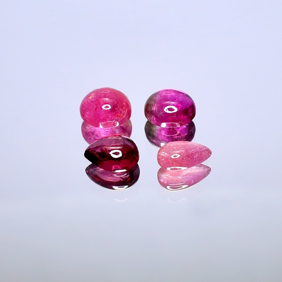Pink Tourmaline Cabochon , Natural Gemstone Lot, Healing Crystals 6.45 Cts