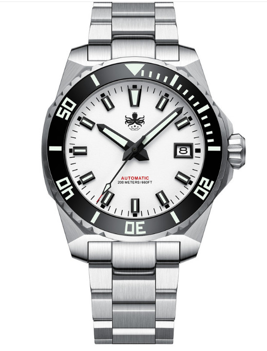 PHOIBOS LEVIATHAN 200M Automatic Diver Watch PY050E White