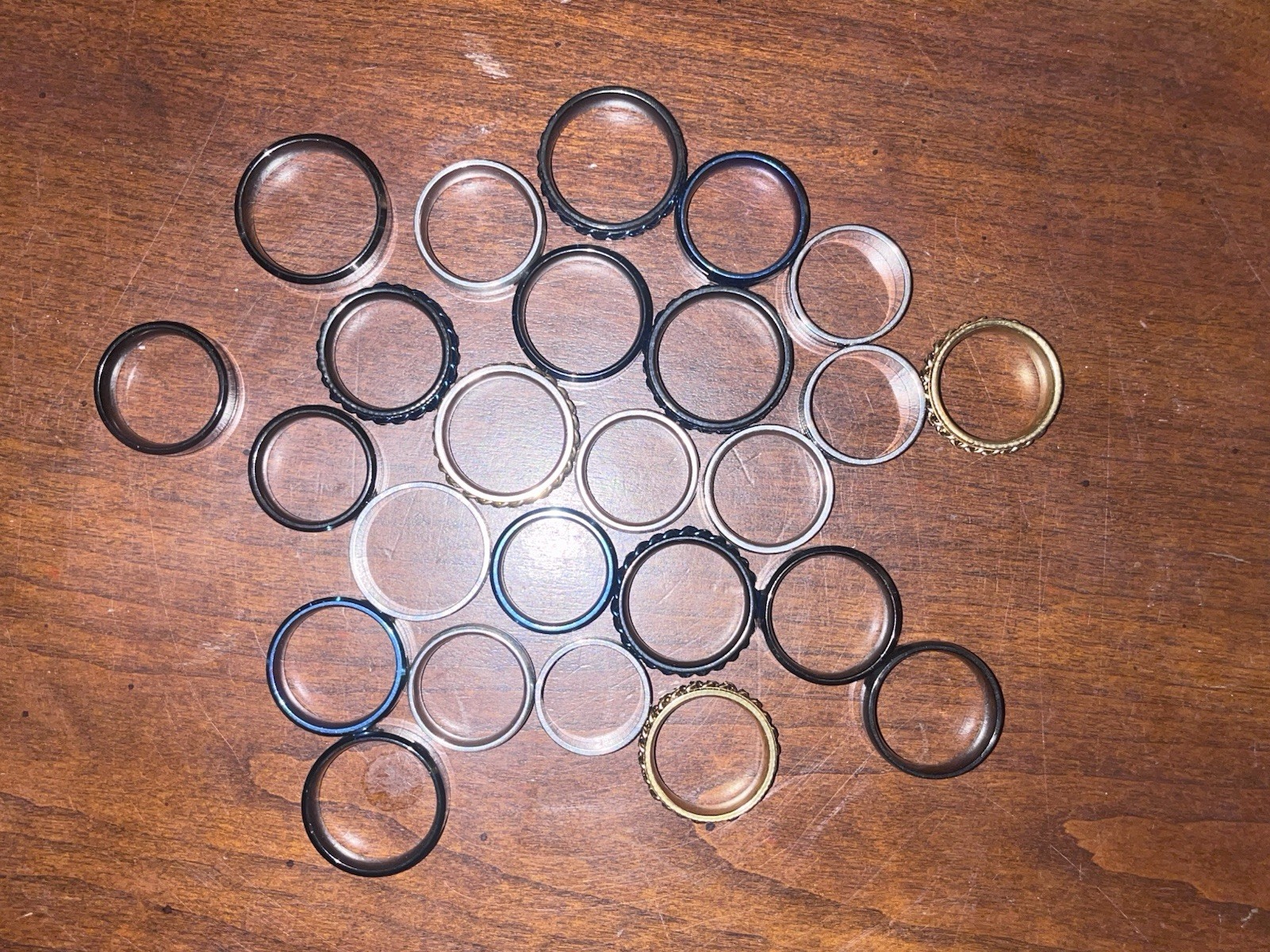 Lot 24) 24 Rings Of Varies Sizes And Designs For Resale