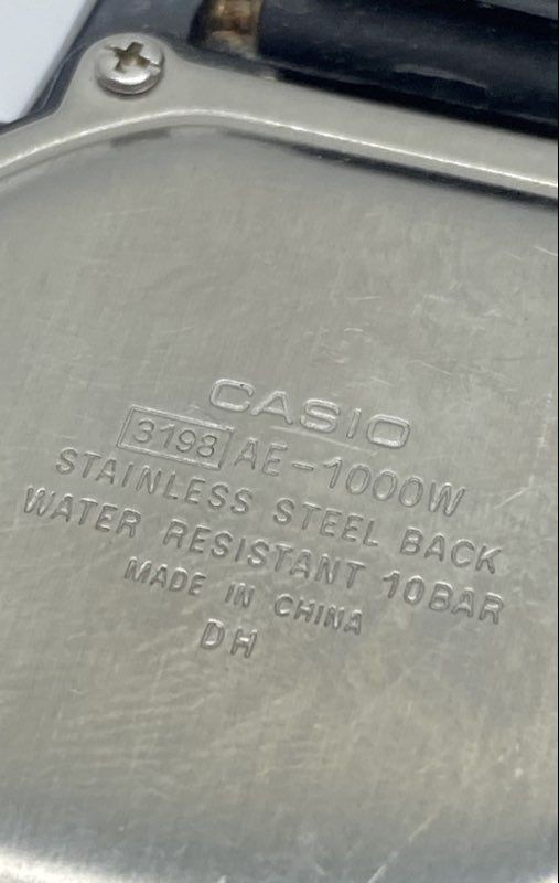 Men’s Casio AE-1000W 45.4mm WR 100M Digital Stainless Steel Watch 40.7g