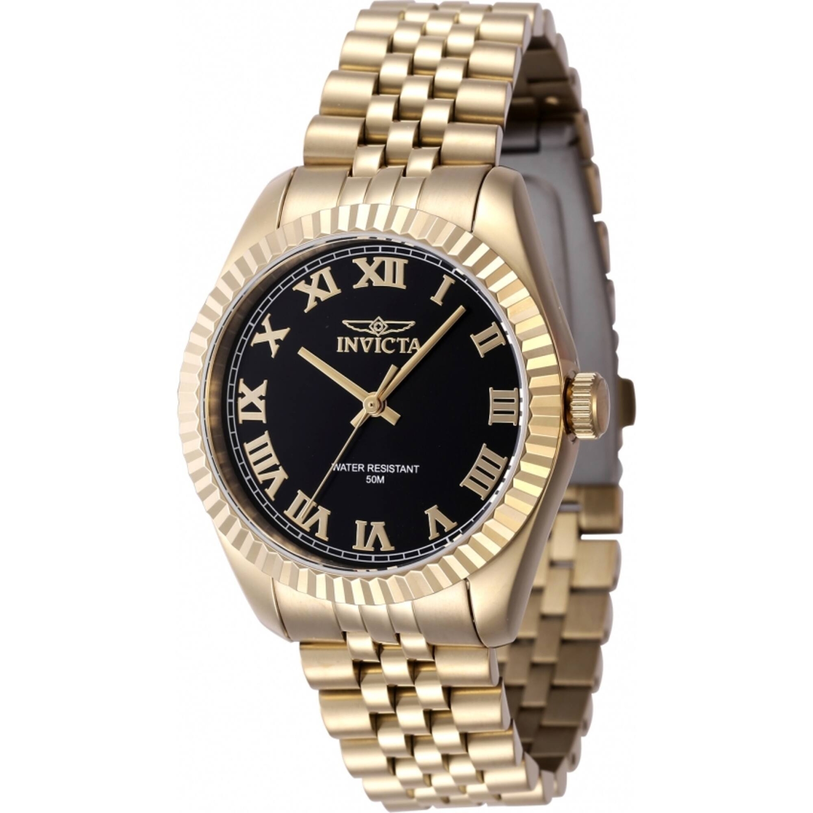 Invicta Women’s Watch Specialty Quartz Black Dial Yellow Gold Bracelet 47417