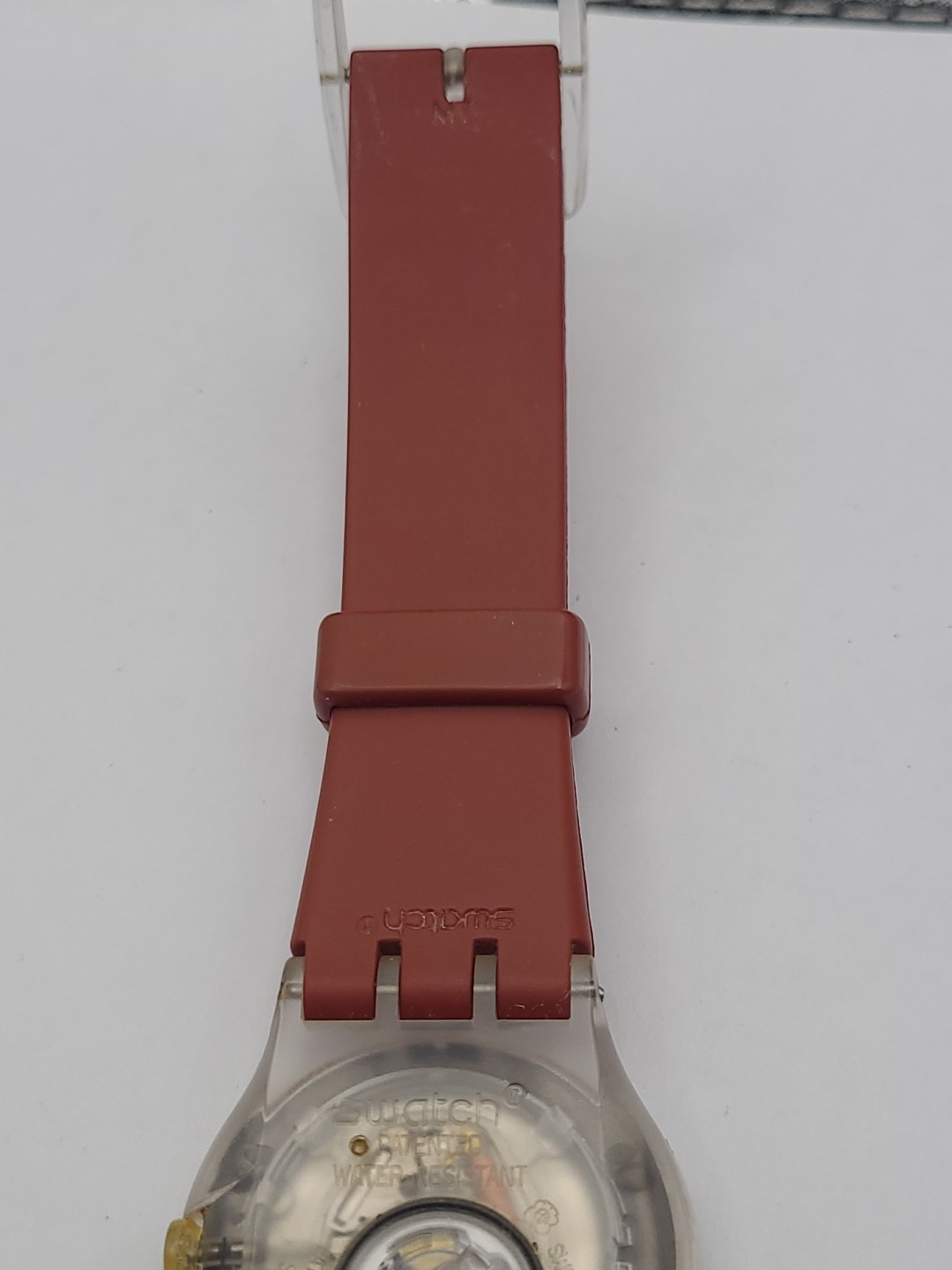 Vintage Swatch Analog Quartz Mens Watch “Ruby Touch” New Battery Working