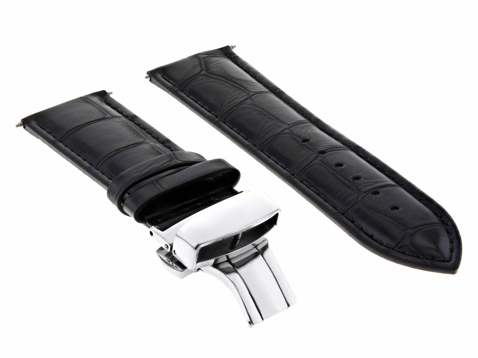 17-18-19-20-21-22-23-24MM GENUINE LEATHER WATCH STRAP BAND FOR SEIKO + CLASP