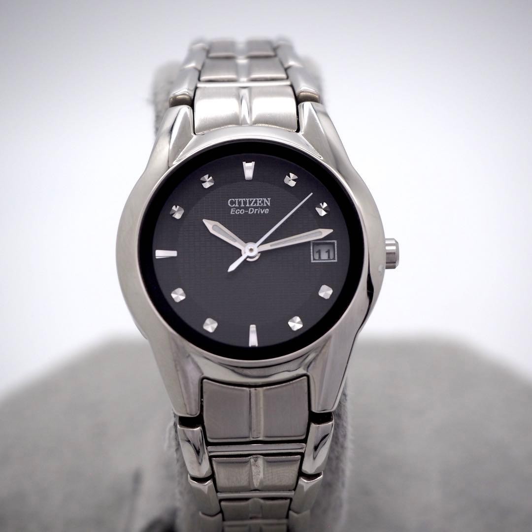 291 Working CITIZEN Watch Ladies Solar Eco Drive Black