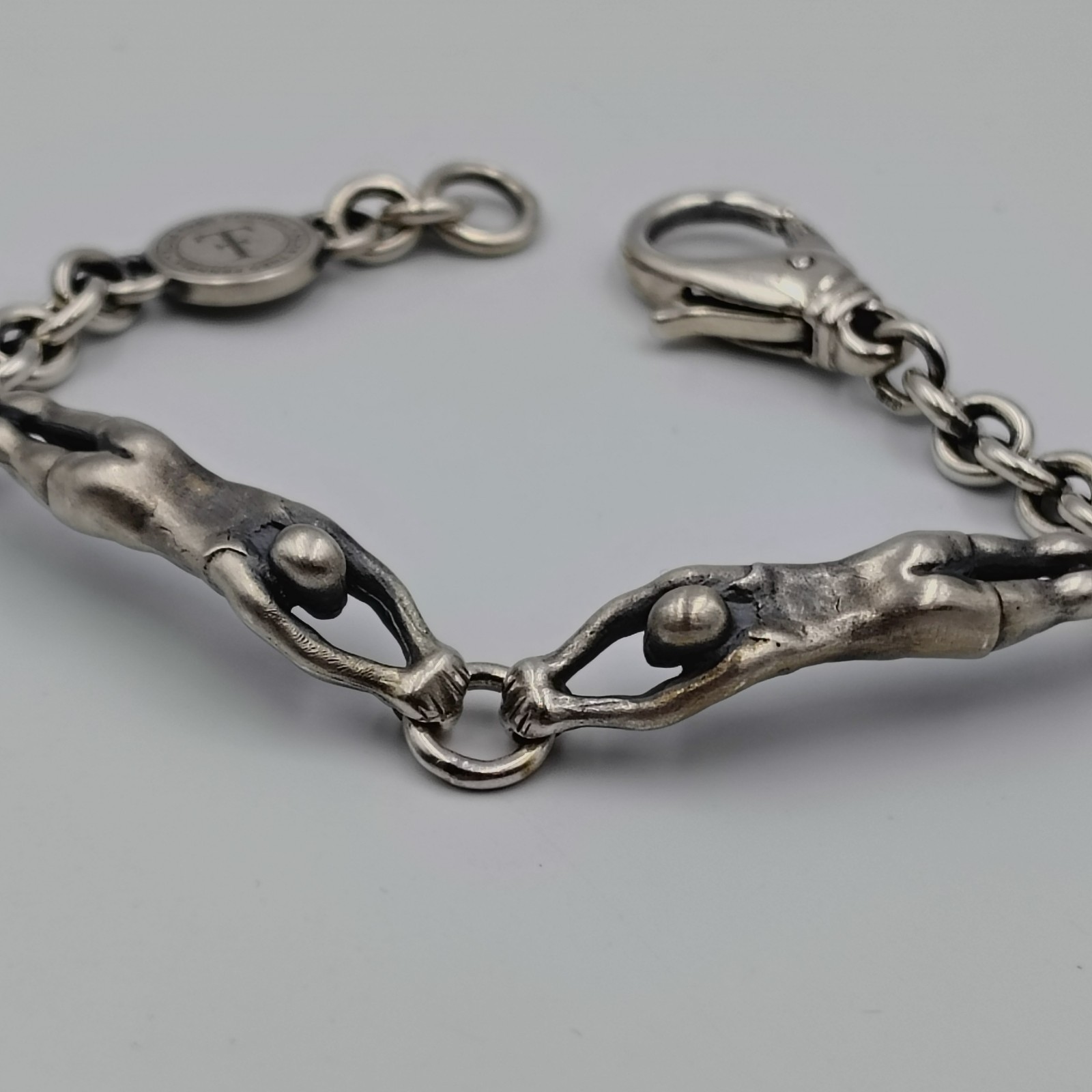 Theo Fennell Alias Acrobat Oxidized Sterling Silver 925 Bracelet 6.25″ £750