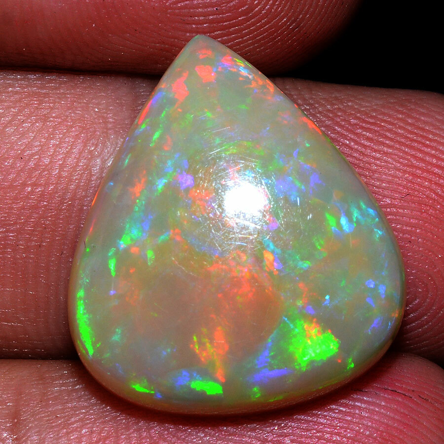 12.39 Cts Natural Ethiopian Opal Play of Colors GTL Certified AAA+ Quality Gem