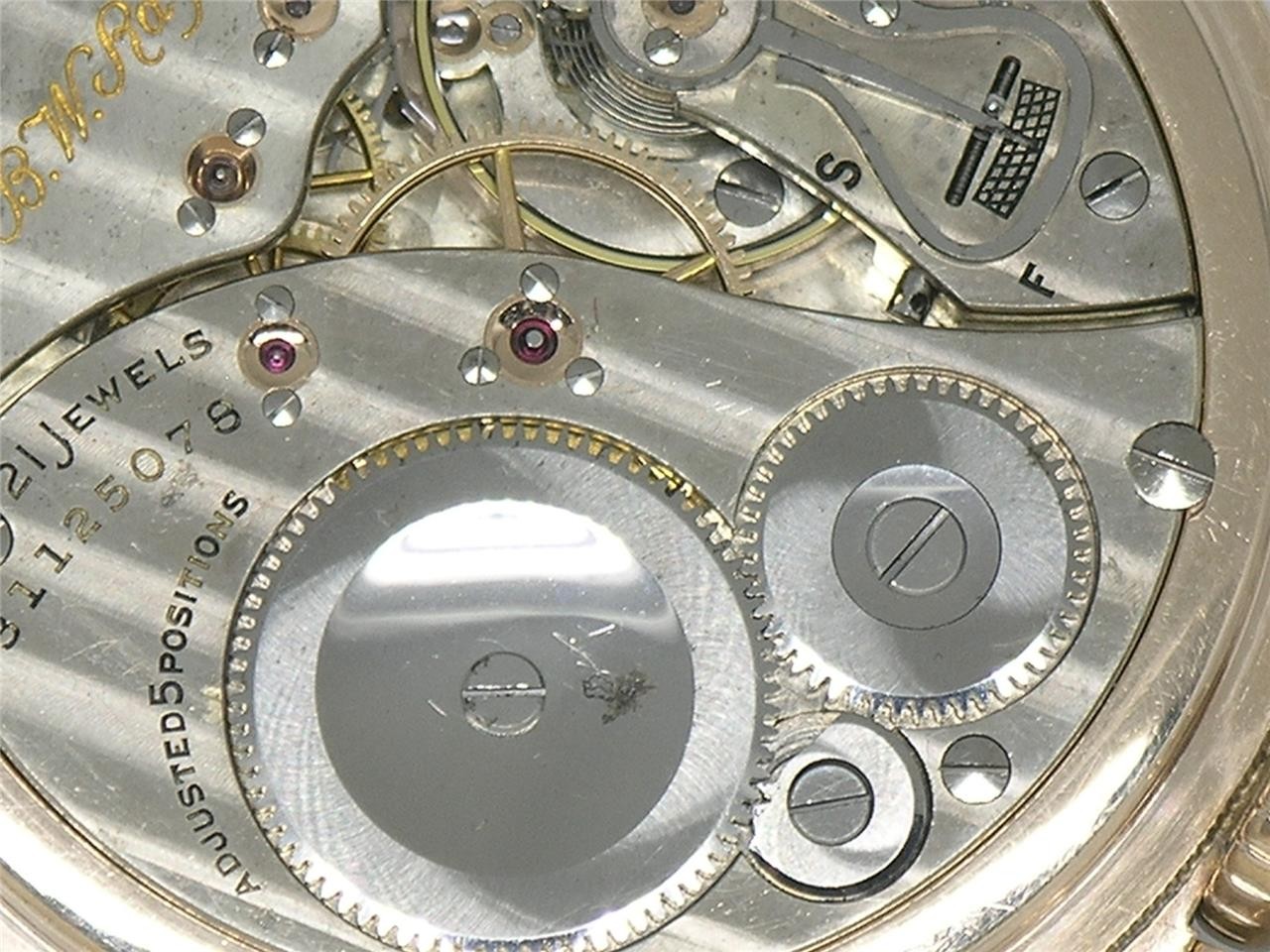 ELGIN 16S 21 JEWEL BW RAYMOND 10K GF SIGNED GRADE 478 RAILROAD WATCH, RUNNING!