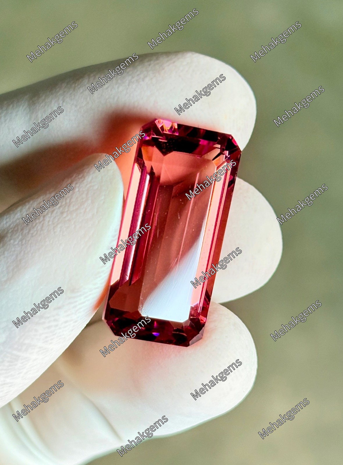 35 Carat Zultanite Gemstone, Rectangle Color Change Diaspore Pendant Stone