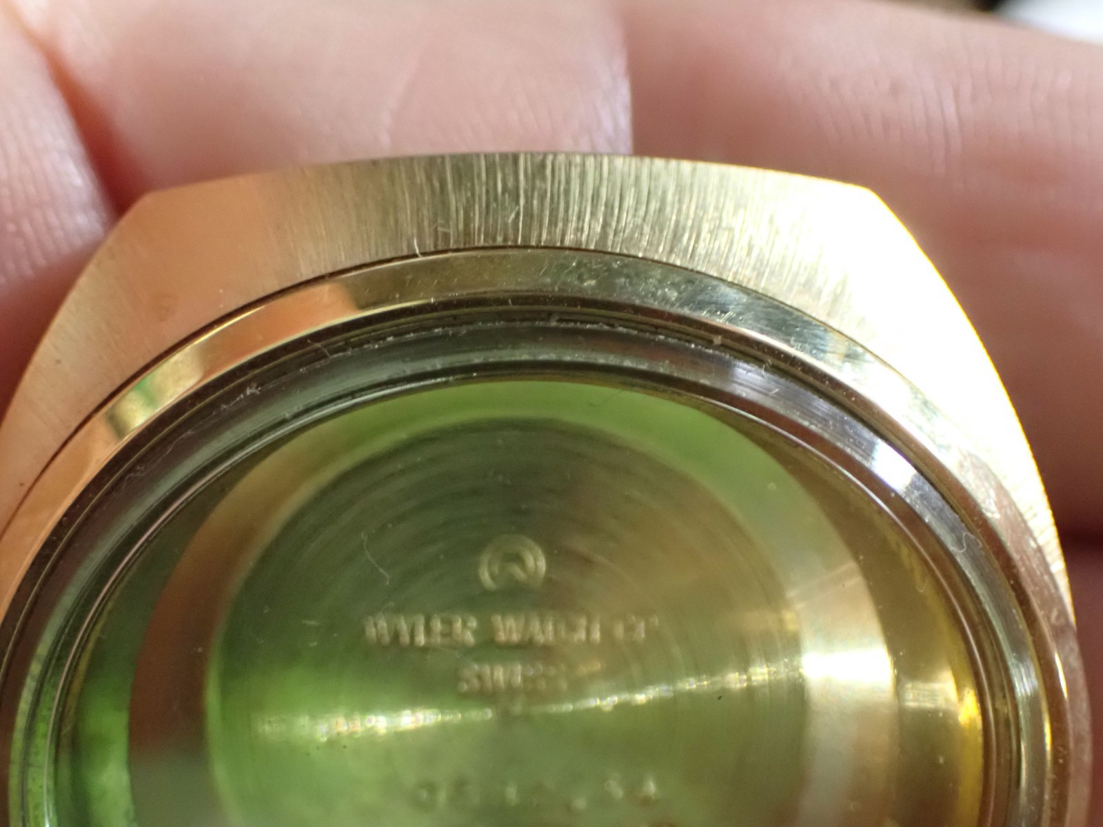 Wyler Lifeguard Wristwatch Case 0384.32 3-3419 ME New Unused not perfect
