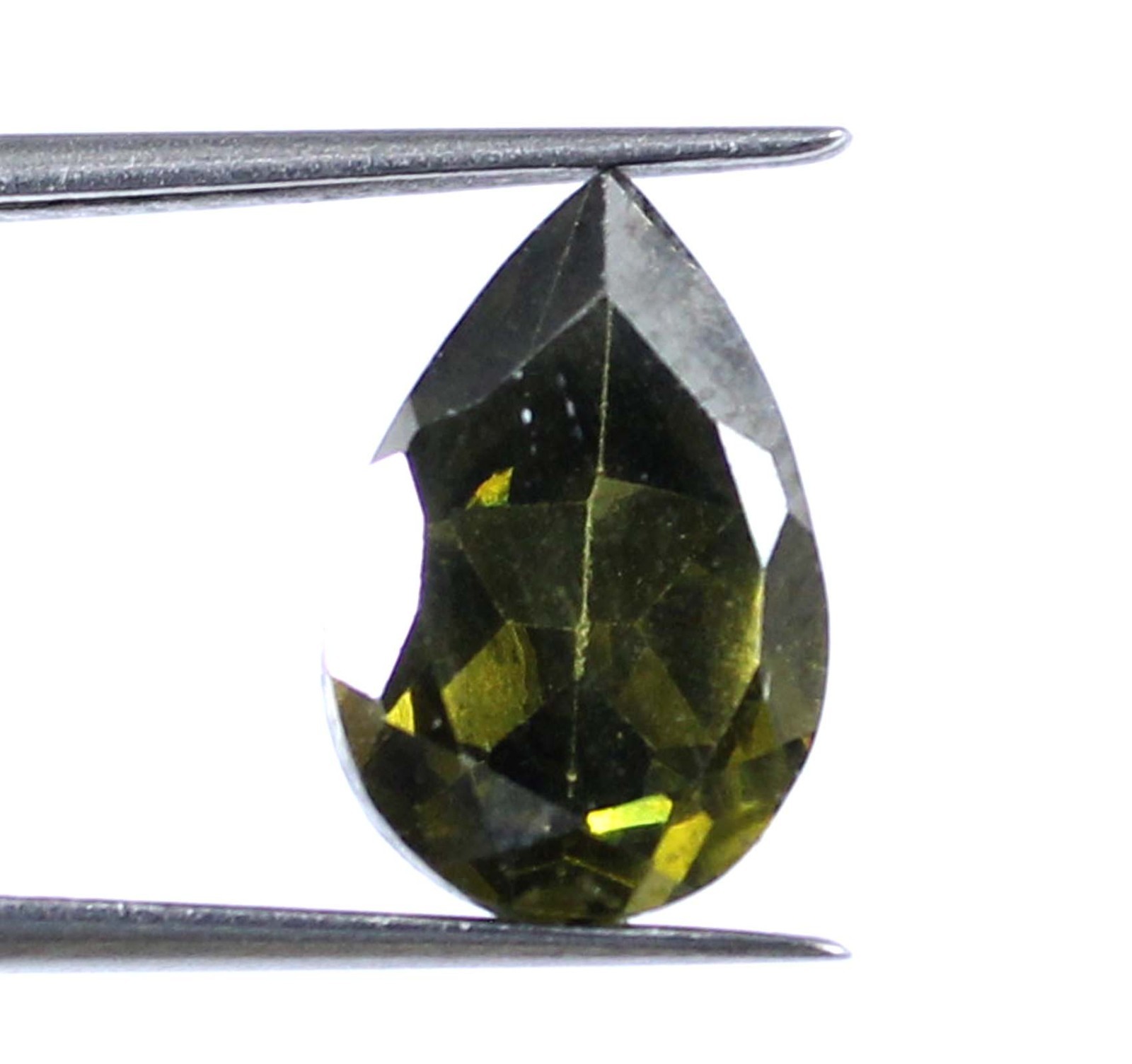 Natural 5.90 Ct Green Tourmaline Pear Gems Certified T28603 Columbus Day Deal