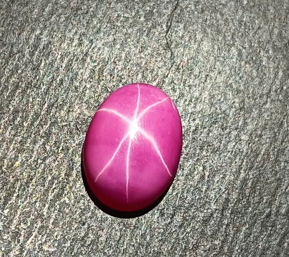 6 Rays Star Sapphire 9.25 Ct+ Natural Baby Pink Cabochon Oval Loose Gemstone