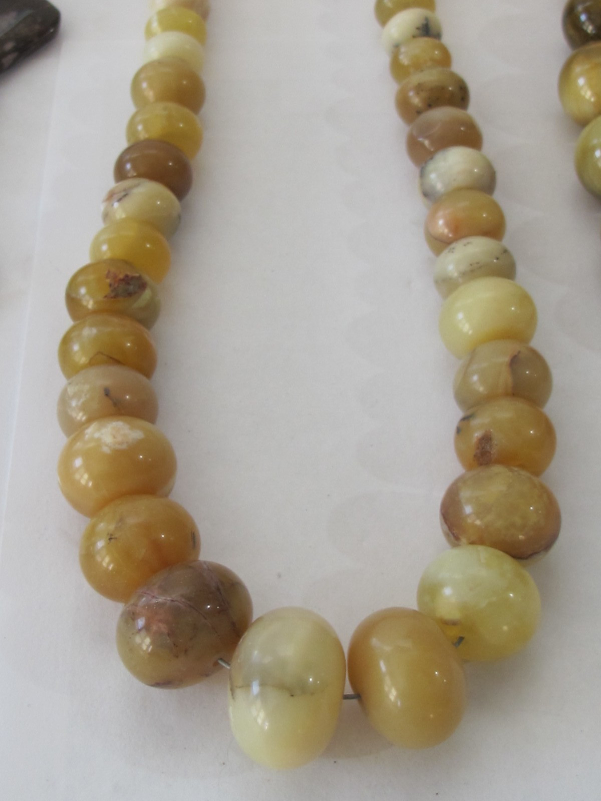 LOT DTR Jay King Mine Find Sterling Bead Necklace Jasper Yellow Tiger Eye (4) pc