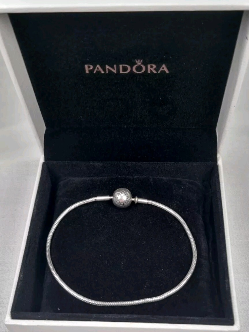 Pandora Sterling Silver Essence Bracelet, Great Condition, 20cm, Boxed