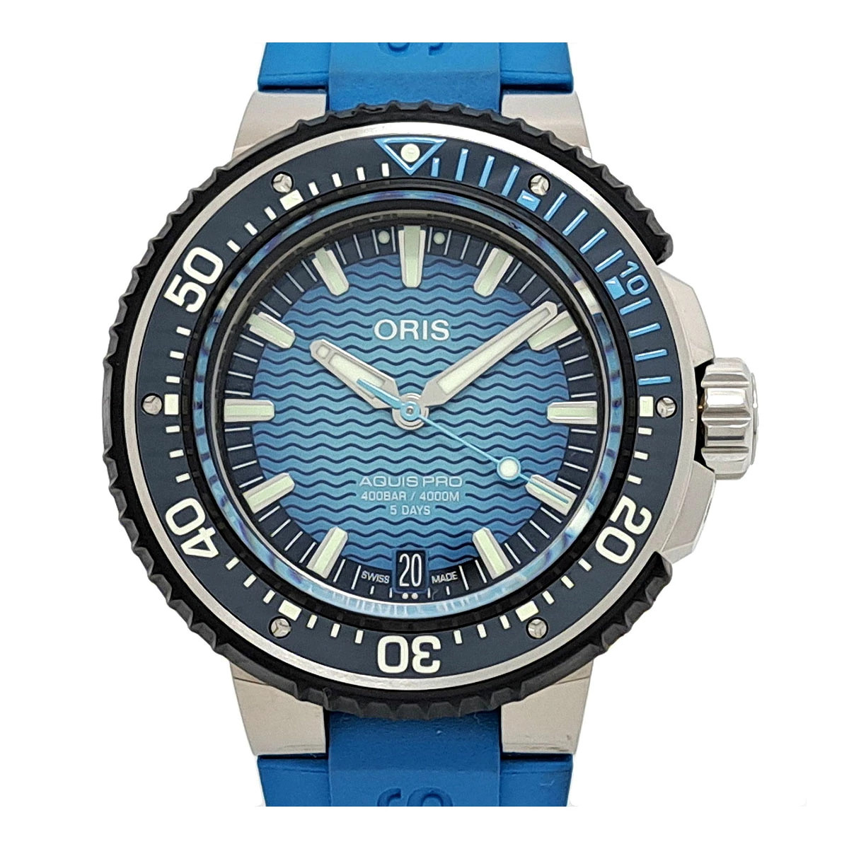 ORIS 7777 Blue Case Size 47mm Wrist Size 18cm～24cm Men’s Used Watch #71015