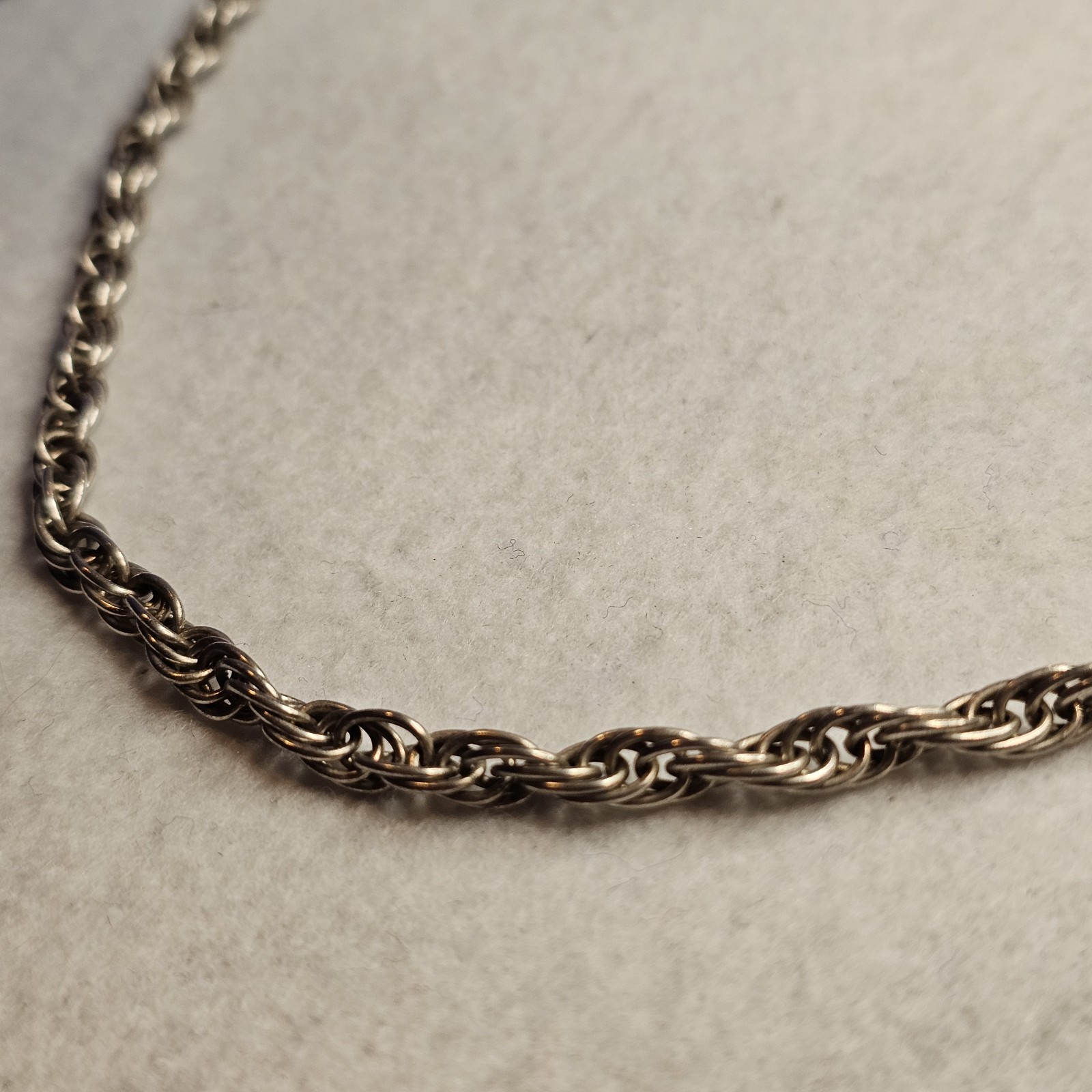 925 Milor Italy Sterling Silver 4.7mm Rope Chain 24” 28g Solid Mens