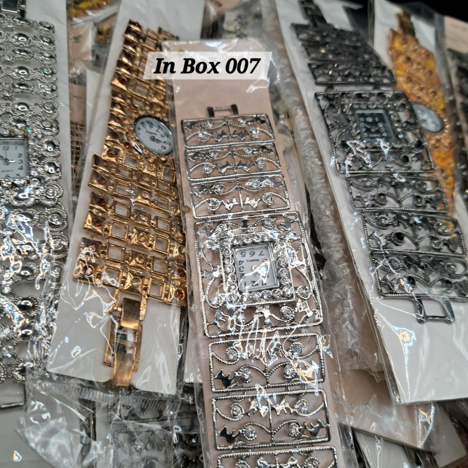 Box 007 Vintage Custom Jewelry Watches Lot