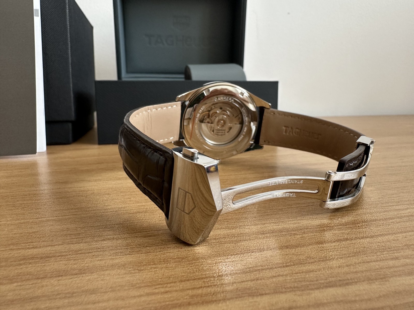 TAG Heuer Carrera Calibre 5 Automatic 41mm WAR201B.FC6291 Leather Band