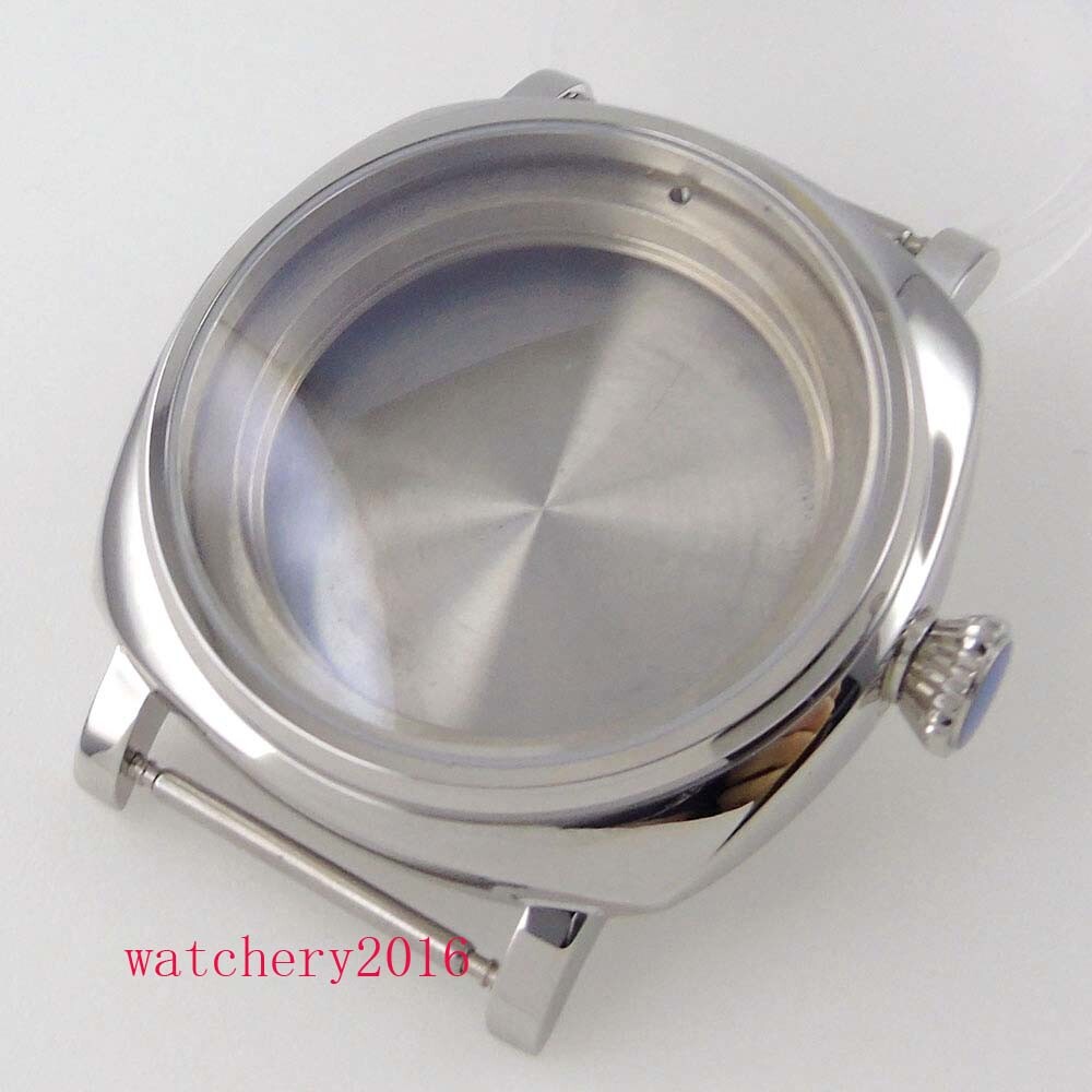 Polished 42mm Sapphire Watch Case For NH35A NH36A movement 200m Water Resistance