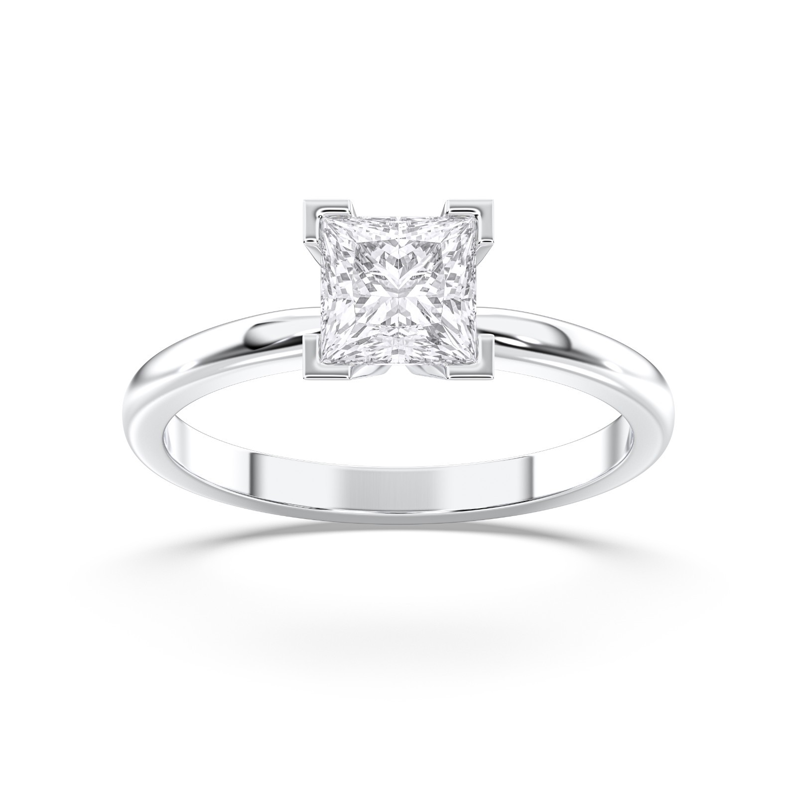 1ct Lab Grown Diamond Engagement Ring IGI Certified 925 Silver Promise Gift Her