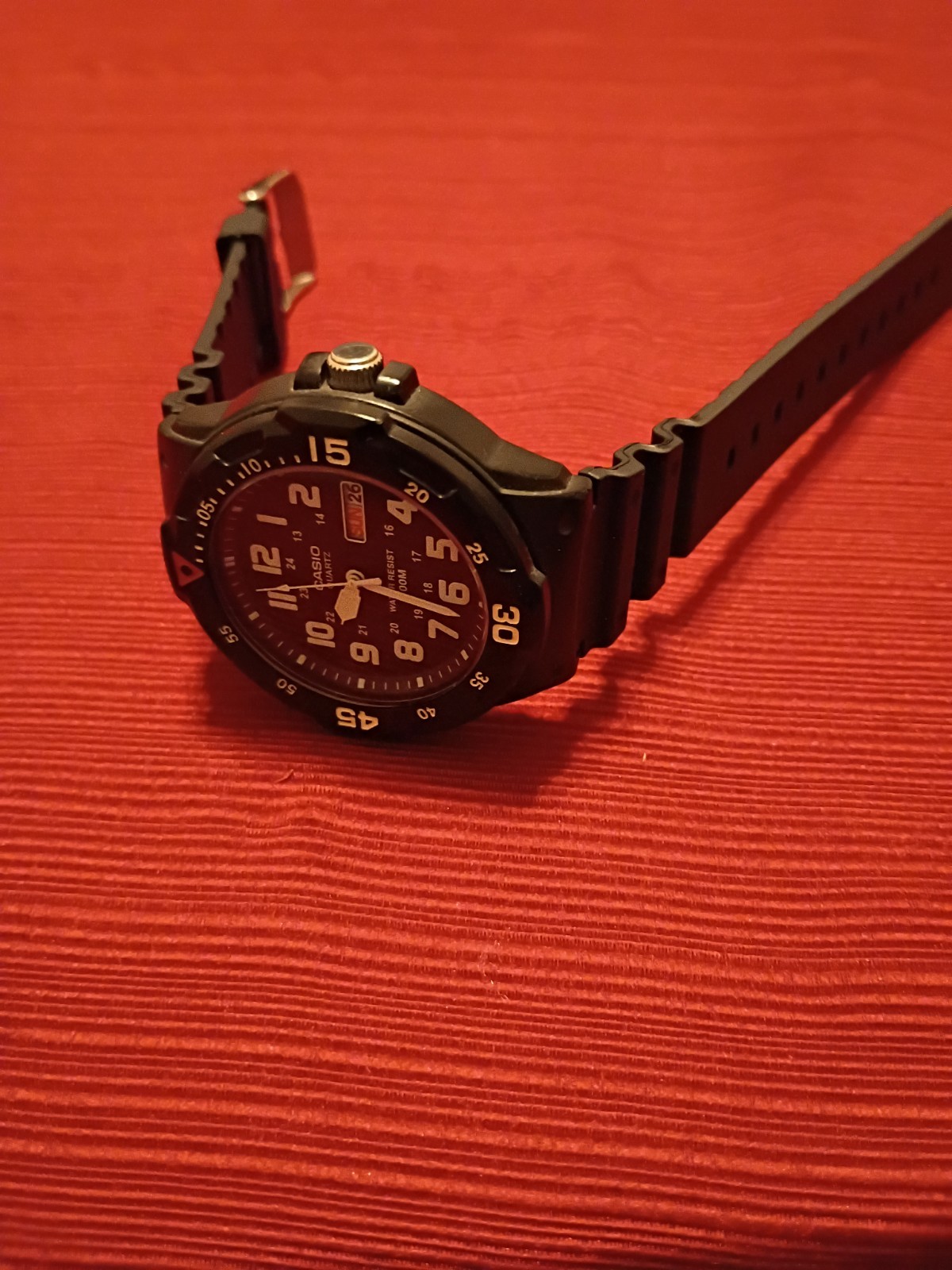 Casio MRW-200H Men’s Quartz Analog Day/Date 100m Black Resin Strap Arabic