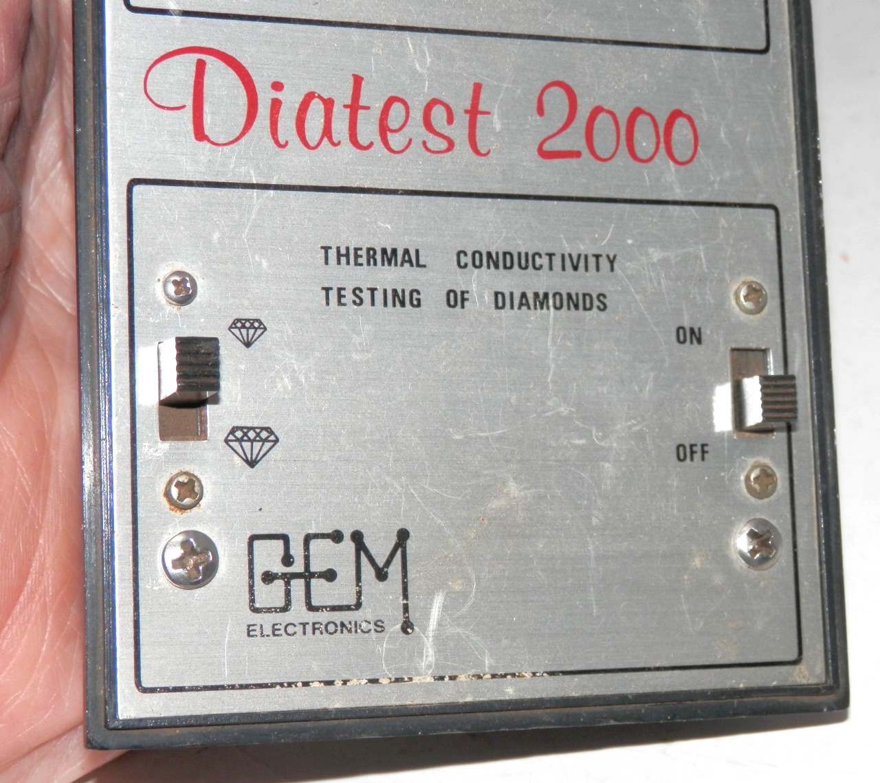 Gem Electronic DIATEST 2000 Diamond Tester Vintage Thermal Conductivity UNTESTED