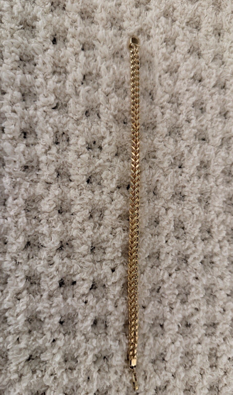 14k Gold Franco Bracelet 4.9mm / 8in