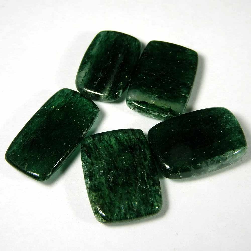 80.85Cts100%Natural Green Aventurine Cushion Cabochon Loose Gemstone.lot
