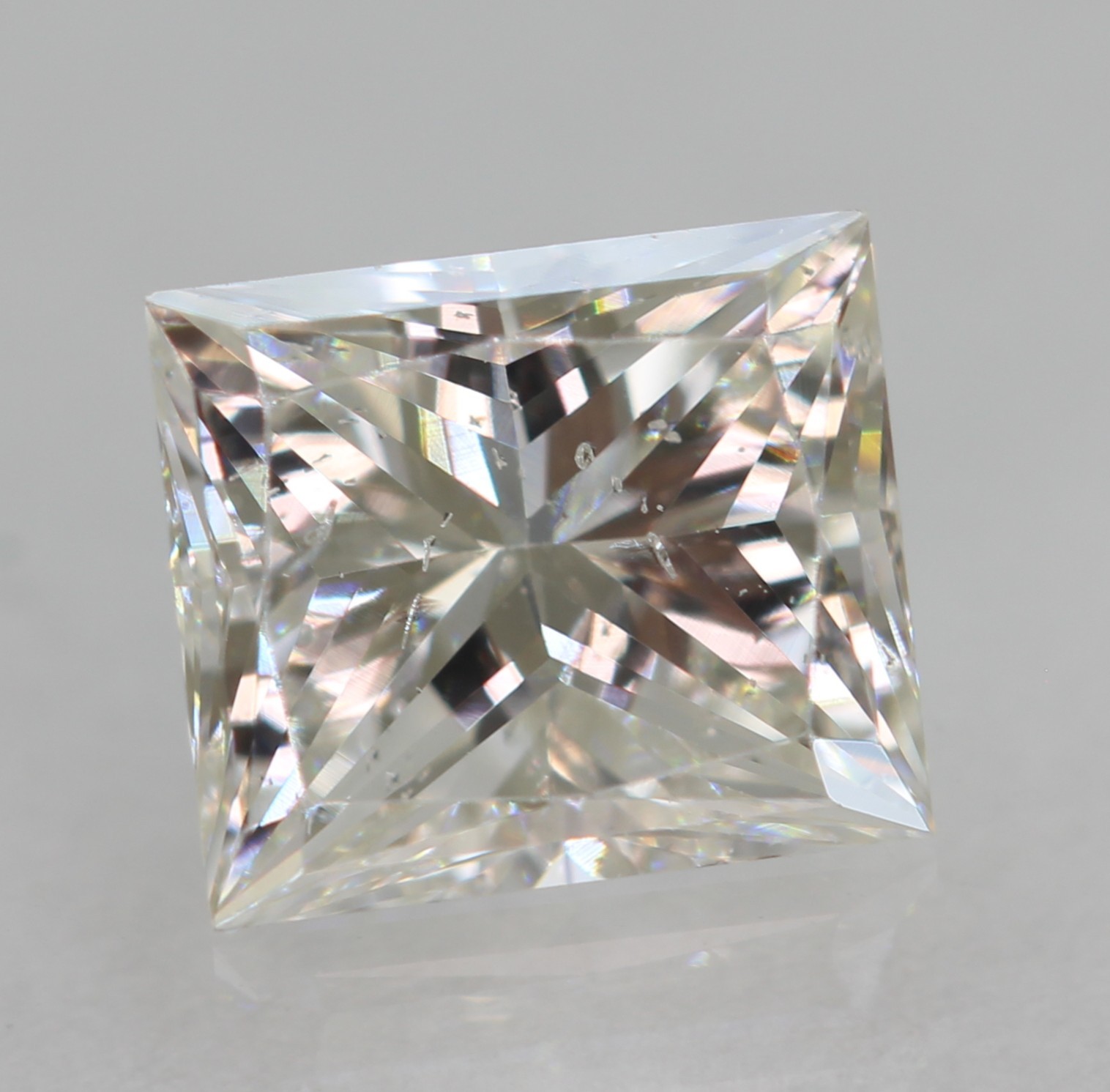 Certified 0.57 Carat F VS2 Princess Natural EARTH MINED Loose Diamond 4.94×4.32m
