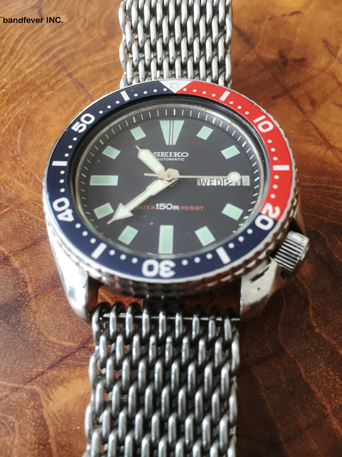 22MM STAINLESS STEEL MESH BAND FITS SEIKO DIVER’S 7002,7S26 SKX007 SKX009 011