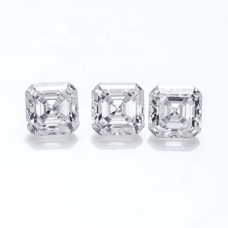 2 CT Asscher Cut VVS1 Lab Grown Diamond Premium Quality gemstone 7.50 mm