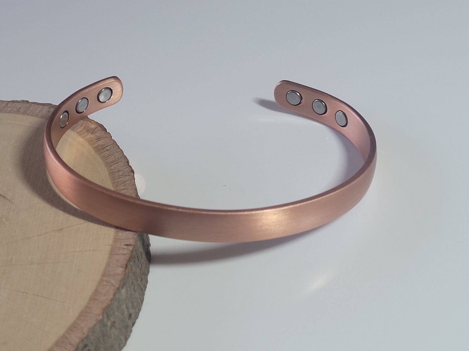 Pure Copper Magnetic Bracelet Solid Copper Arthritis Pain Relief Dome Cuff