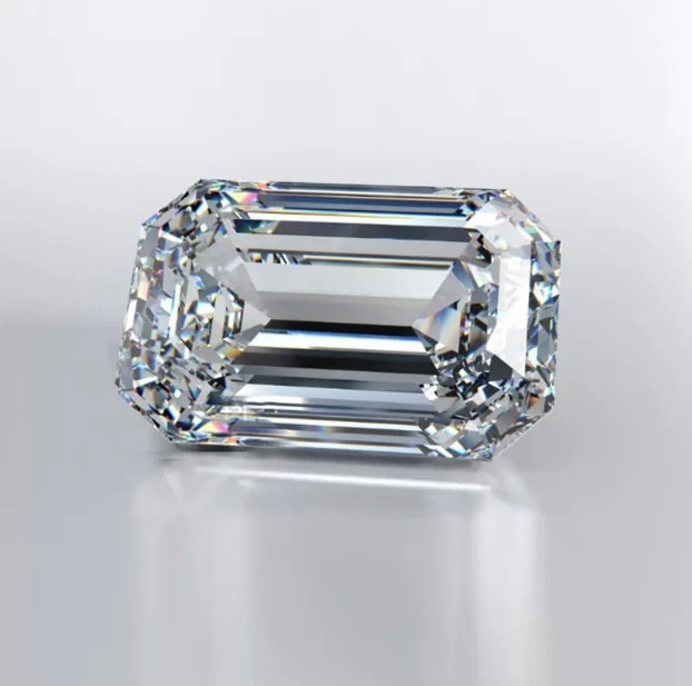 3 Ct Emerald Cut Natural D Color Lab Grown Loose CVD Diamond VVS1 Certified