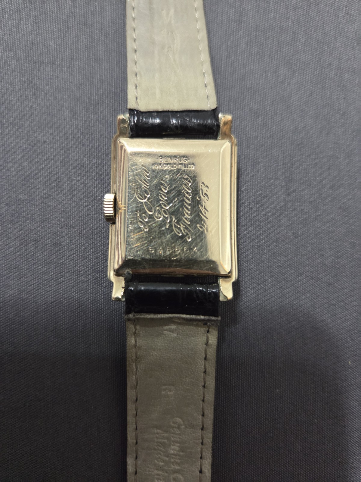Vintage Benrus Sweetheart Red Heart 10K Gold Filled Mechanical Watch RUNNING