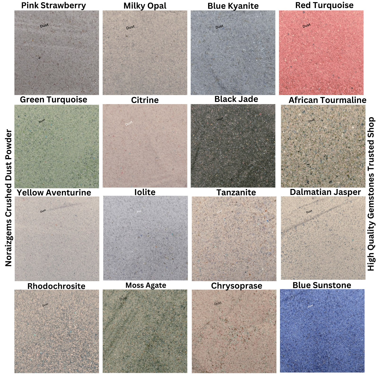 Crushed Gemstone Dust Powder 75+ Crushed Healing Stone Powder Sand Woodworking