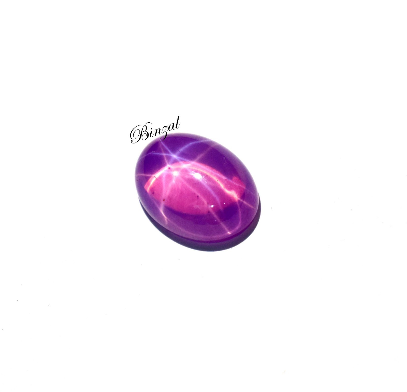 16ct Lavender Pink Purple Star Ruby 6 Ray Star Ruby Cabochon Star Loose Gemstone