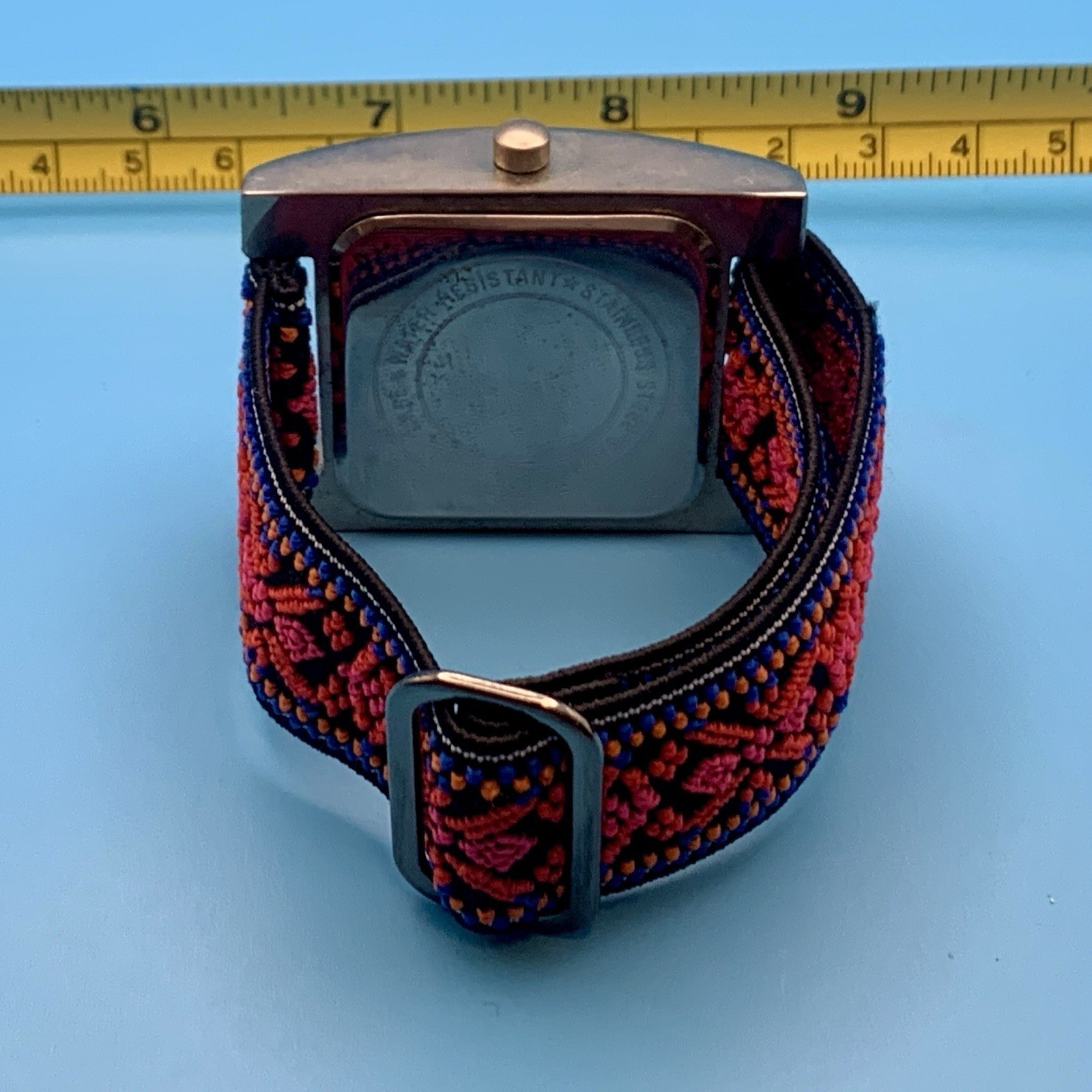 EWATCH Women’s Fashion Quartz Wristwatch MOP Dial Stretch Band Works New Battery