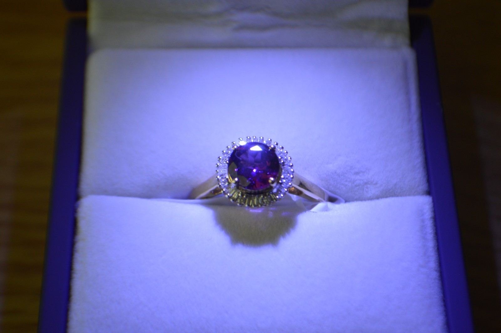 1.63ct Premium Ember Garnet / Diamond Ring 10K Yellow Gold Size 8 AGI Certified