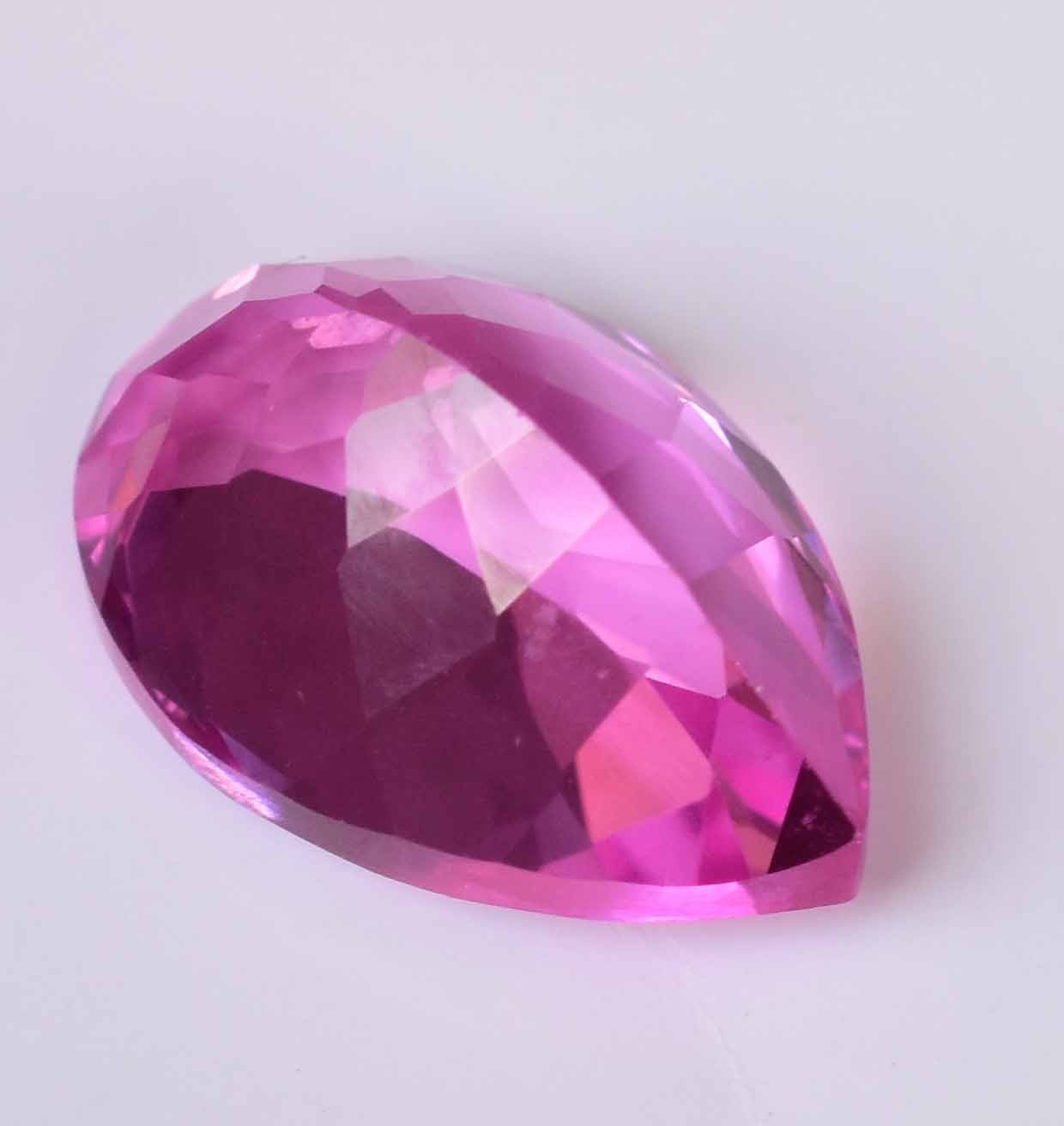 Flawless Natural Mogok Pink Ruby 10.00 Ct Pear Stunning Certified Loose Gemstone