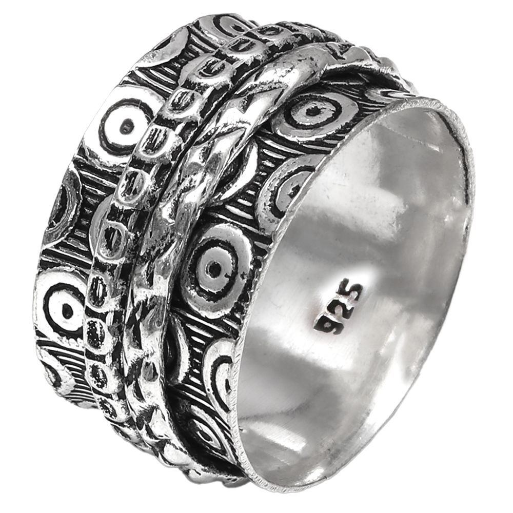 Spinner Anxiety Handmade Silver Jewelry “8”